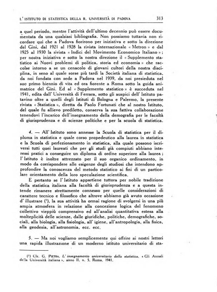 Statistica edita, sotto gli auspici delle Università di Bologna, Padova e Palermo, dalla Scuola di Perfezionamento in discipline corporative dell'Università di Ferrara