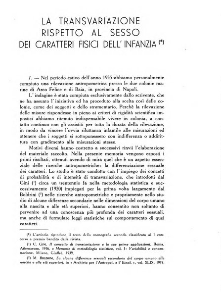 Statistica edita, sotto gli auspici delle Università di Bologna, Padova e Palermo, dalla Scuola di Perfezionamento in discipline corporative dell'Università di Ferrara