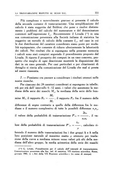 Statistica edita, sotto gli auspici delle Università di Bologna, Padova e Palermo, dalla Scuola di Perfezionamento in discipline corporative dell'Università di Ferrara