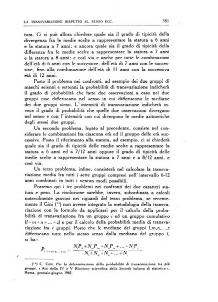 Statistica edita, sotto gli auspici delle Università di Bologna, Padova e Palermo, dalla Scuola di Perfezionamento in discipline corporative dell'Università di Ferrara