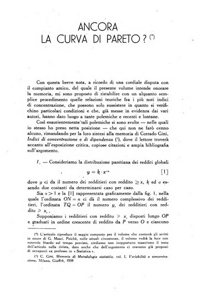 Statistica edita, sotto gli auspici delle Università di Bologna, Padova e Palermo, dalla Scuola di Perfezionamento in discipline corporative dell'Università di Ferrara