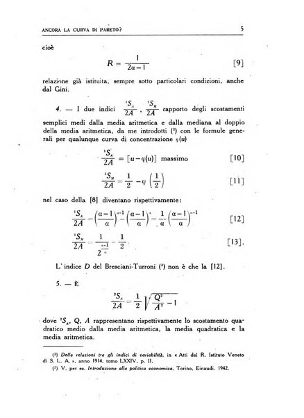 Statistica edita, sotto gli auspici delle Università di Bologna, Padova e Palermo, dalla Scuola di Perfezionamento in discipline corporative dell'Università di Ferrara