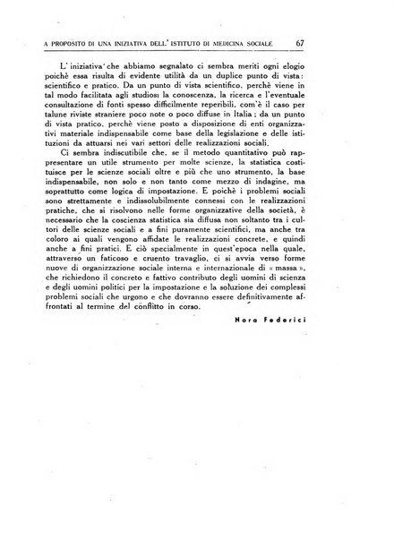 Statistica edita, sotto gli auspici delle Università di Bologna, Padova e Palermo, dalla Scuola di Perfezionamento in discipline corporative dell'Università di Ferrara