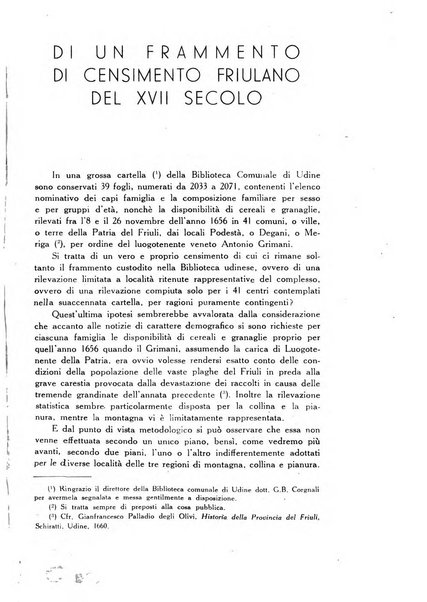 Statistica edita, sotto gli auspici delle Università di Bologna, Padova e Palermo, dalla Scuola di Perfezionamento in discipline corporative dell'Università di Ferrara