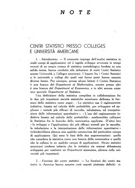 Statistica edita, sotto gli auspici delle Università di Bologna, Padova e Palermo, dalla Scuola di Perfezionamento in discipline corporative dell'Università di Ferrara