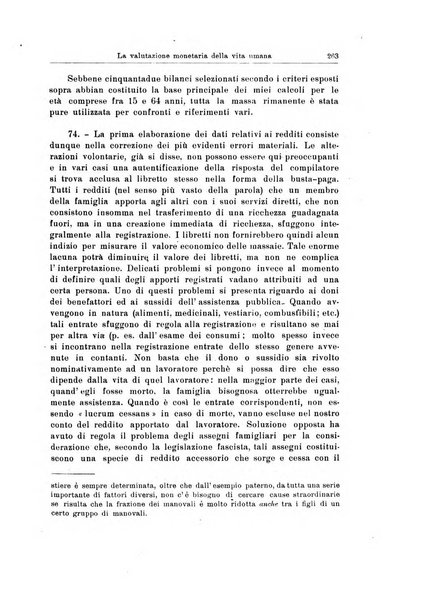 Statistica edita, sotto gli auspici delle Università di Bologna, Padova e Palermo, dalla Scuola di Perfezionamento in discipline corporative dell'Università di Ferrara