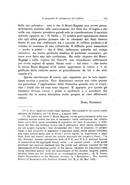 Statistica edita, sotto gli auspici delle Università di Bologna, Padova e Palermo, dalla Scuola di Perfezionamento in discipline corporative dell'Università di Ferrara