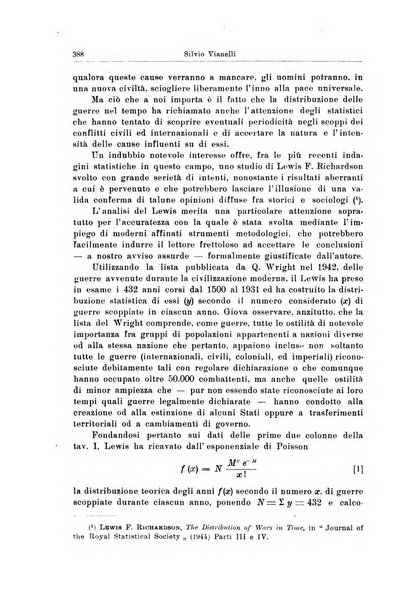 Statistica edita, sotto gli auspici delle Università di Bologna, Padova e Palermo, dalla Scuola di Perfezionamento in discipline corporative dell'Università di Ferrara