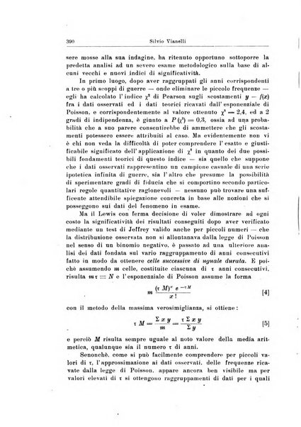 Statistica edita, sotto gli auspici delle Università di Bologna, Padova e Palermo, dalla Scuola di Perfezionamento in discipline corporative dell'Università di Ferrara