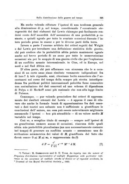 Statistica edita, sotto gli auspici delle Università di Bologna, Padova e Palermo, dalla Scuola di Perfezionamento in discipline corporative dell'Università di Ferrara