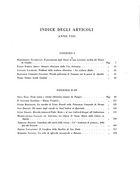 Rivista del R. Istituto d'archeologia e storia dell'arte