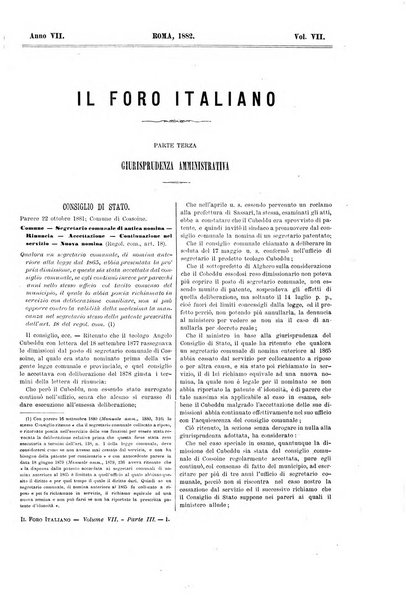 Il foro italiano raccolta generale di giurisprudenza civile, commerciale, penale, amministrativa