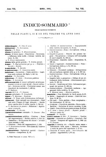 Il foro italiano raccolta generale di giurisprudenza civile, commerciale, penale, amministrativa