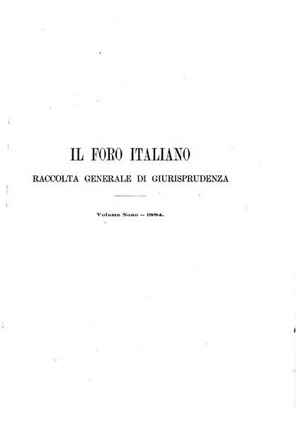 Il foro italiano raccolta generale di giurisprudenza civile, commerciale, penale, amministrativa