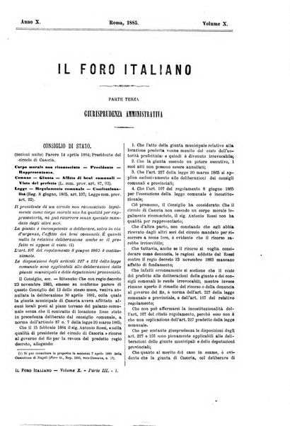 Il foro italiano raccolta generale di giurisprudenza civile, commerciale, penale, amministrativa