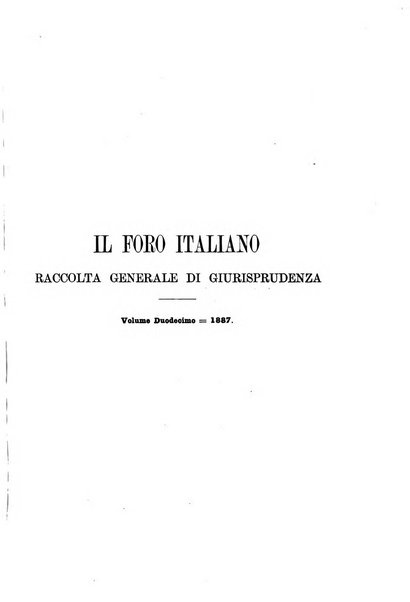 Il foro italiano raccolta generale di giurisprudenza civile, commerciale, penale, amministrativa