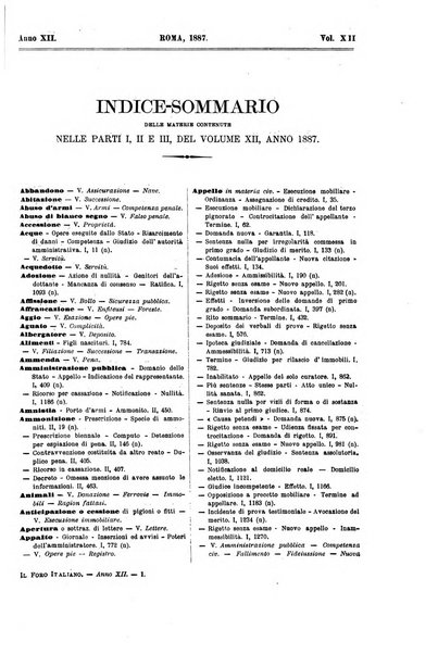 Il foro italiano raccolta generale di giurisprudenza civile, commerciale, penale, amministrativa