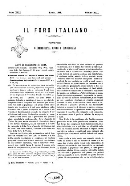 Il foro italiano raccolta generale di giurisprudenza civile, commerciale, penale, amministrativa