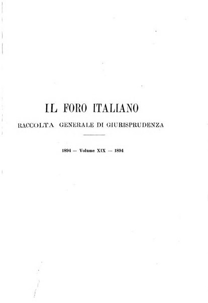 Il foro italiano raccolta generale di giurisprudenza civile, commerciale, penale, amministrativa