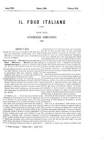 Il foro italiano raccolta generale di giurisprudenza civile, commerciale, penale, amministrativa