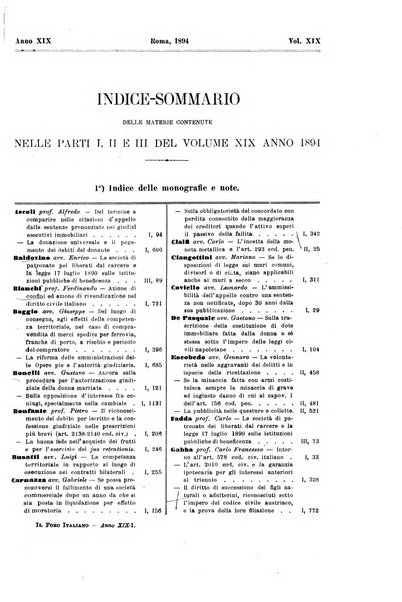 Il foro italiano raccolta generale di giurisprudenza civile, commerciale, penale, amministrativa