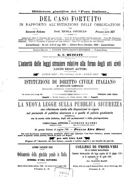 Il foro italiano raccolta generale di giurisprudenza civile, commerciale, penale, amministrativa