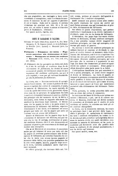 Il foro italiano raccolta generale di giurisprudenza civile, commerciale, penale, amministrativa