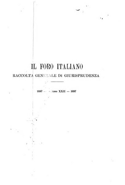 Il foro italiano raccolta generale di giurisprudenza civile, commerciale, penale, amministrativa