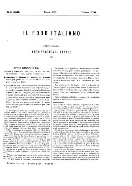 Il foro italiano raccolta generale di giurisprudenza civile, commerciale, penale, amministrativa