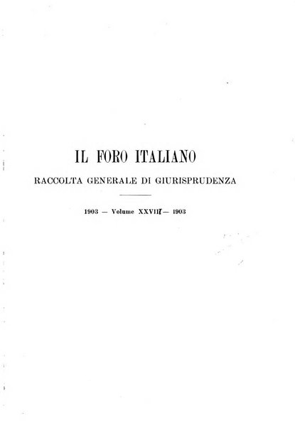 Il foro italiano raccolta generale di giurisprudenza civile, commerciale, penale, amministrativa