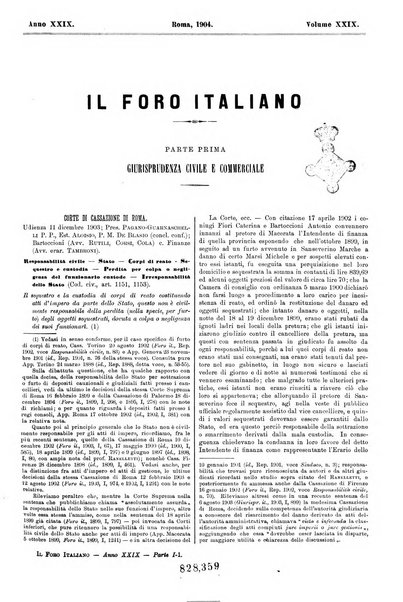 Il foro italiano raccolta generale di giurisprudenza civile, commerciale, penale, amministrativa