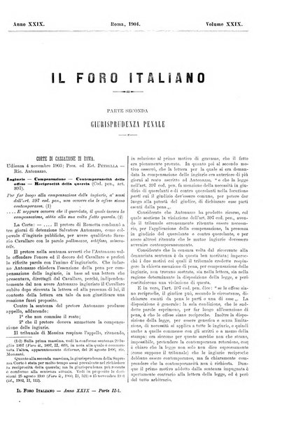 Il foro italiano raccolta generale di giurisprudenza civile, commerciale, penale, amministrativa