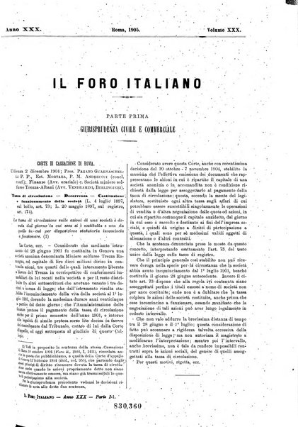 Il foro italiano raccolta generale di giurisprudenza civile, commerciale, penale, amministrativa