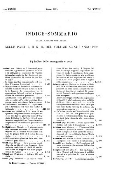 Il foro italiano raccolta generale di giurisprudenza civile, commerciale, penale, amministrativa