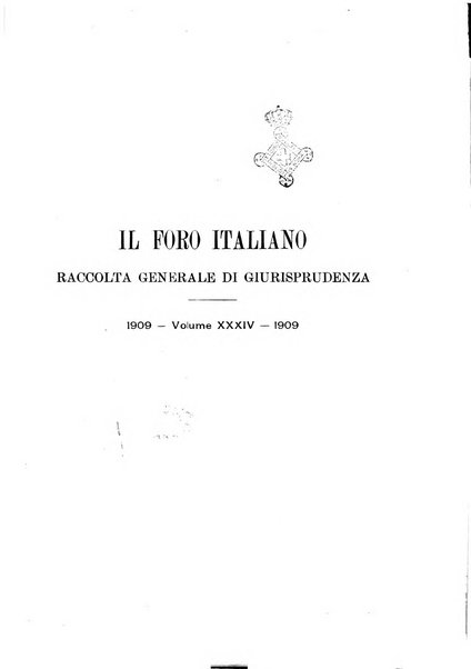 Il foro italiano raccolta generale di giurisprudenza civile, commerciale, penale, amministrativa