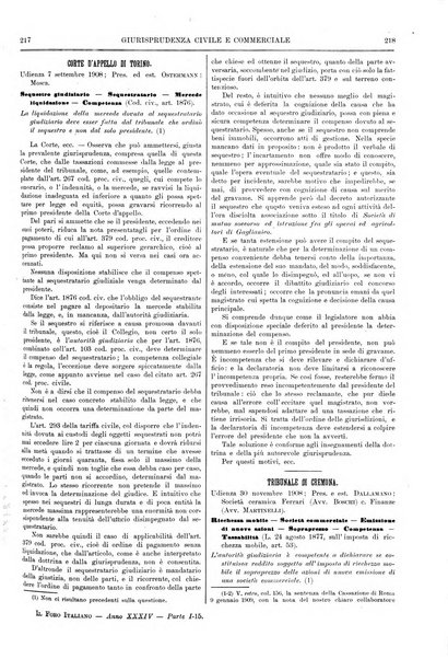 Il foro italiano raccolta generale di giurisprudenza civile, commerciale, penale, amministrativa