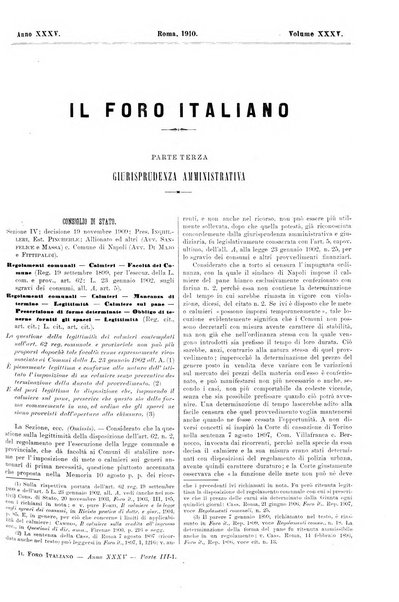 Il foro italiano raccolta generale di giurisprudenza civile, commerciale, penale, amministrativa