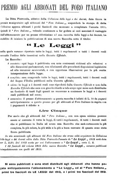 Il foro italiano raccolta generale di giurisprudenza civile, commerciale, penale, amministrativa