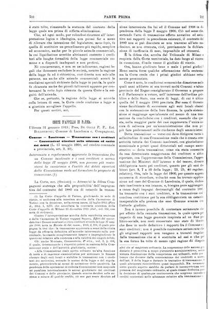 Il foro italiano raccolta generale di giurisprudenza civile, commerciale, penale, amministrativa