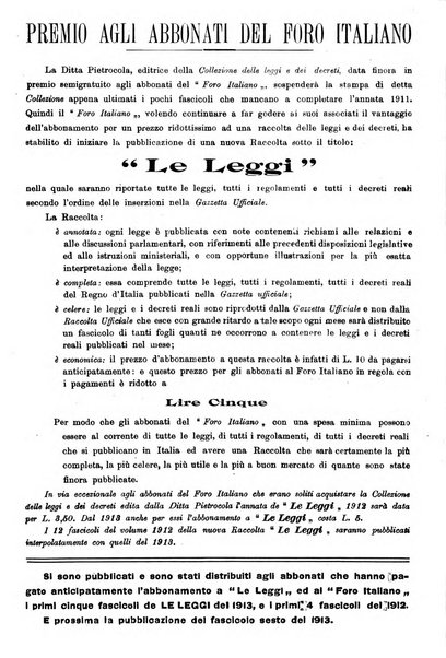 Il foro italiano raccolta generale di giurisprudenza civile, commerciale, penale, amministrativa