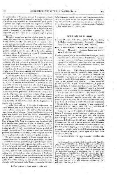 Il foro italiano raccolta generale di giurisprudenza civile, commerciale, penale, amministrativa