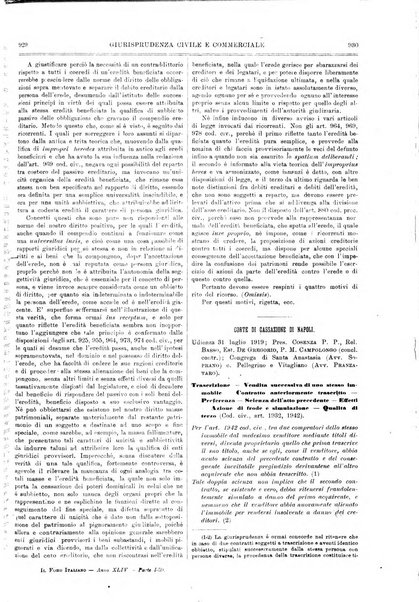 Il foro italiano raccolta generale di giurisprudenza civile, commerciale, penale, amministrativa