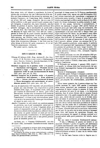 Il foro italiano raccolta generale di giurisprudenza civile, commerciale, penale, amministrativa