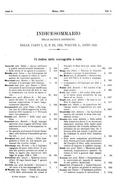 Il foro italiano raccolta generale di giurisprudenza civile, commerciale, penale, amministrativa