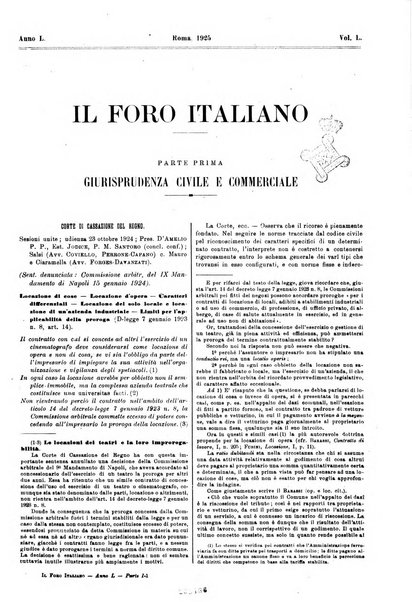 Il foro italiano raccolta generale di giurisprudenza civile, commerciale, penale, amministrativa