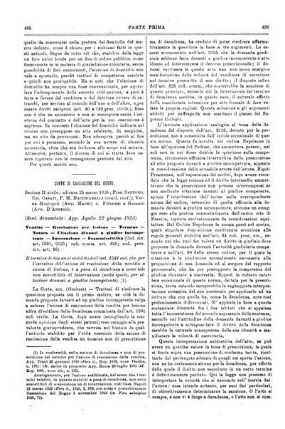 Il foro italiano raccolta generale di giurisprudenza civile, commerciale, penale, amministrativa