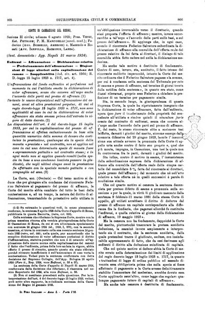 Il foro italiano raccolta generale di giurisprudenza civile, commerciale, penale, amministrativa