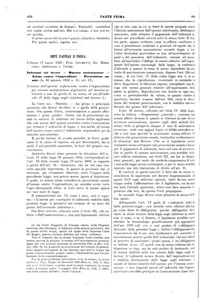 Il foro italiano raccolta generale di giurisprudenza civile, commerciale, penale, amministrativa