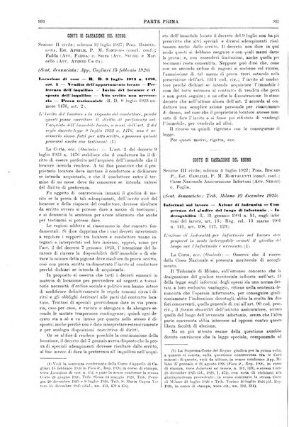 Il foro italiano raccolta generale di giurisprudenza civile, commerciale, penale, amministrativa