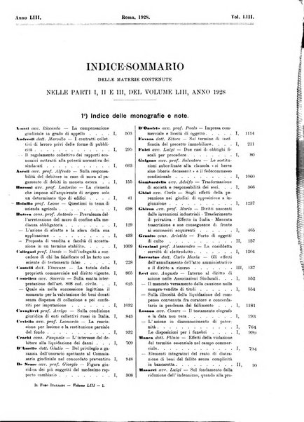 Il foro italiano raccolta generale di giurisprudenza civile, commerciale, penale, amministrativa